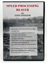 Load image into Gallery viewer, Speed Processing Beaver- Fur Handling DVD