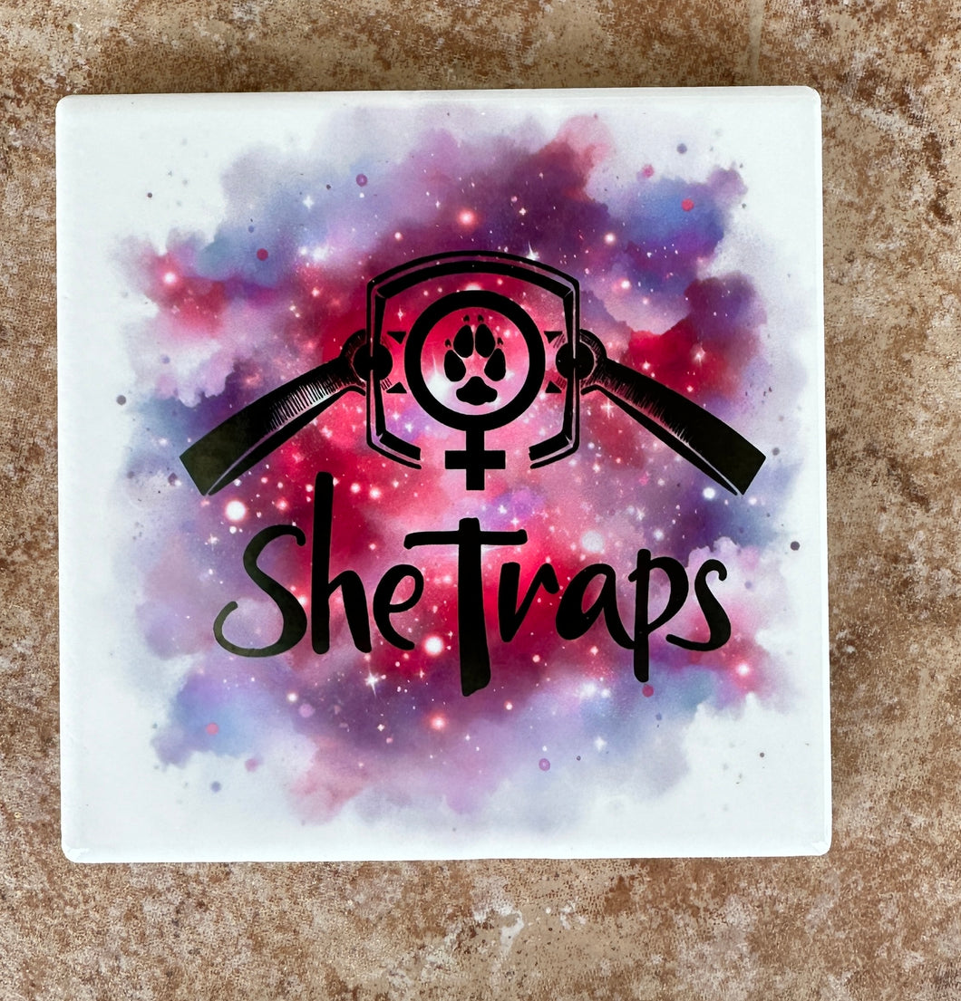 SheTraps Watercolor Splash Coaster