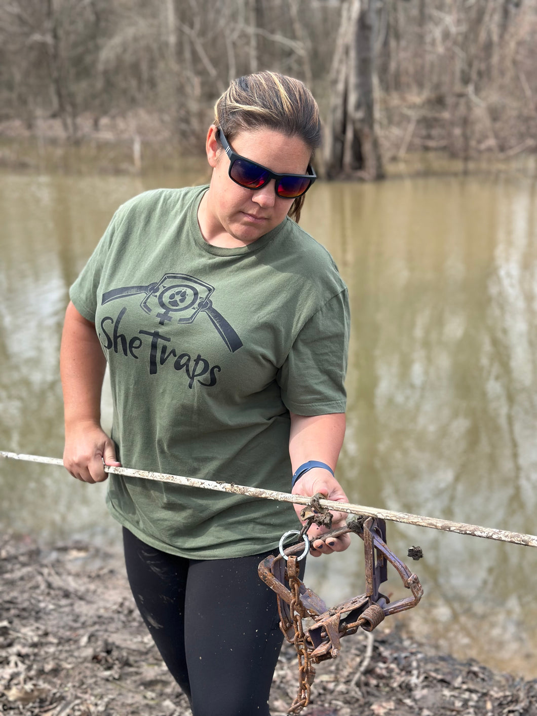 SheTraps T-Shirt- Olive Green