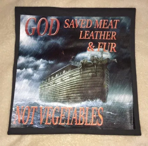 God Saved Meat, Leather & Fur T-Shirt