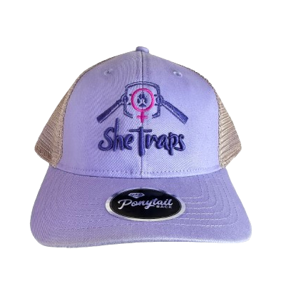 Purple Ponytail Hat