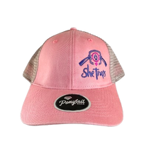 Load image into Gallery viewer, Pink Ponytail Hat
