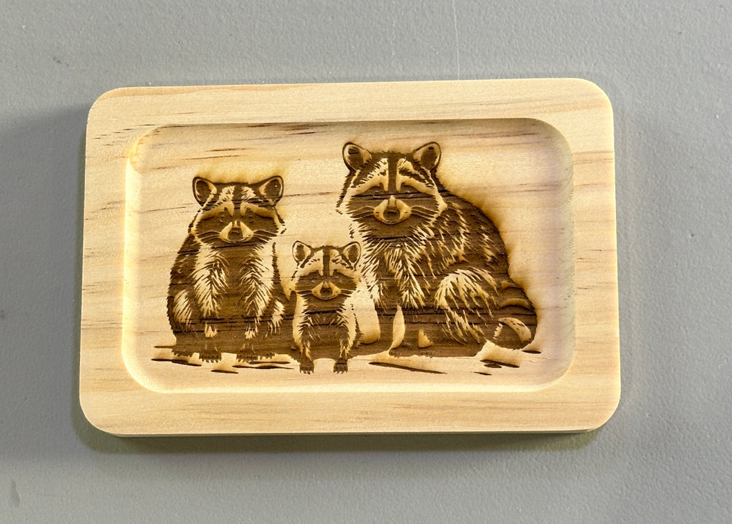 Raccoon Family Coaster