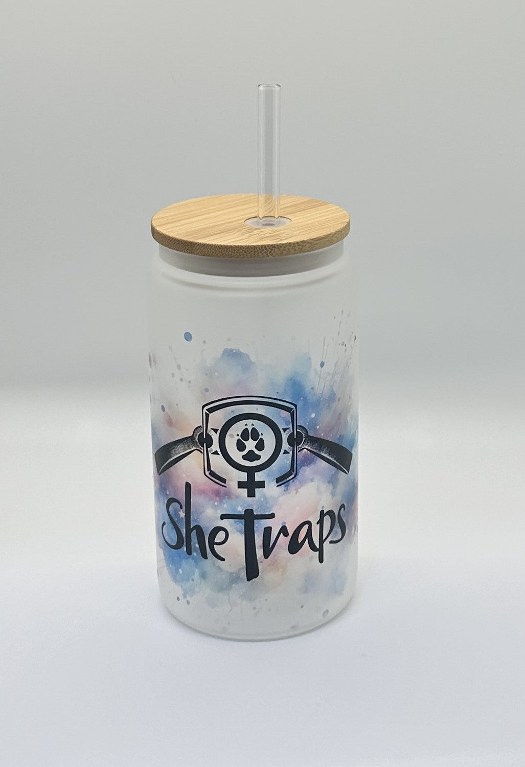 SheTraps Glass Tumbler