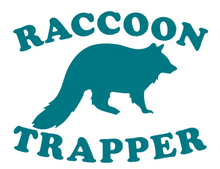 Load image into Gallery viewer, Decal- Raccoon Trapper
