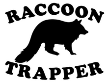 Load image into Gallery viewer, Decal- Raccoon Trapper
